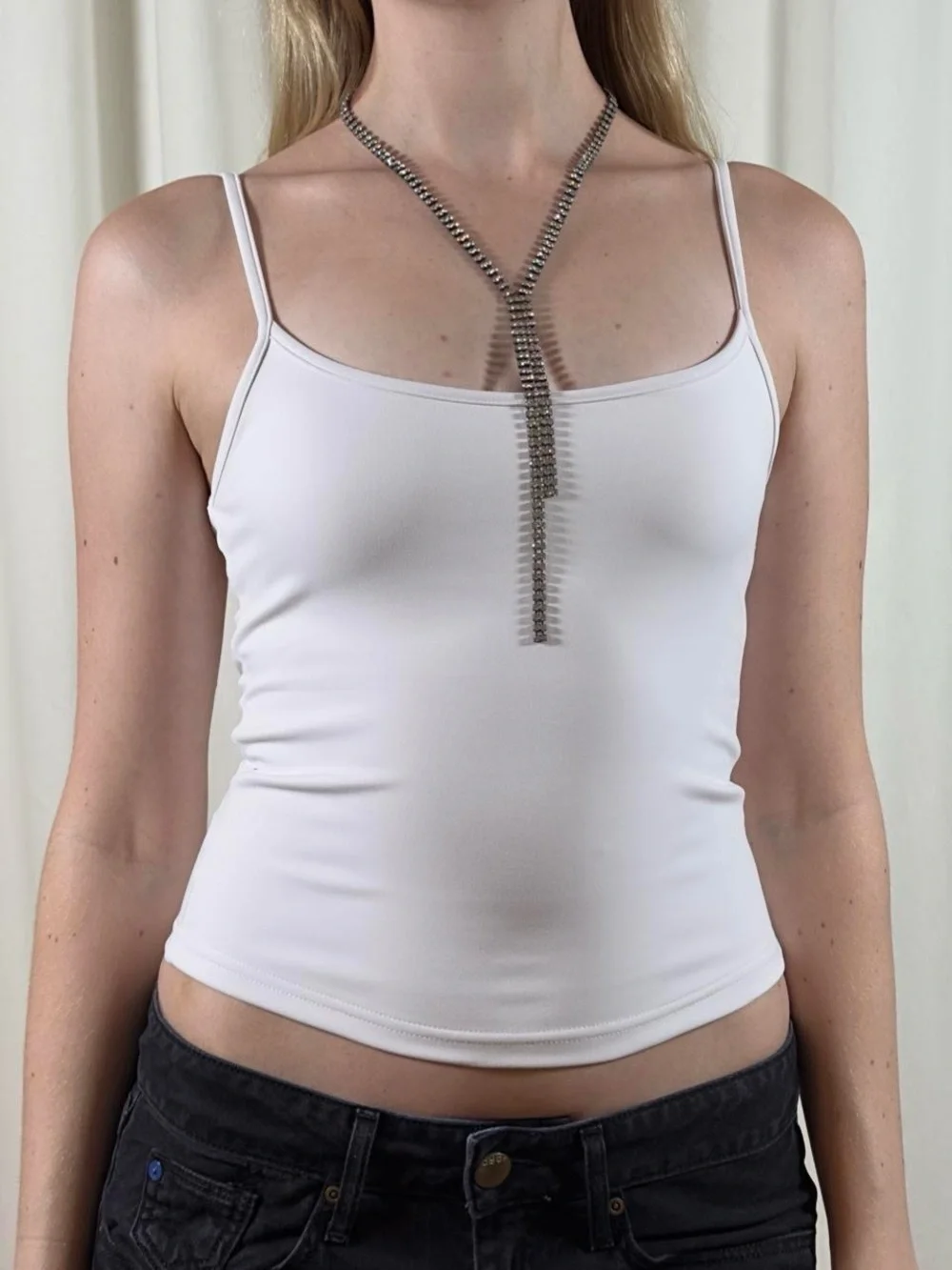 Rhinestone Drop Necklace